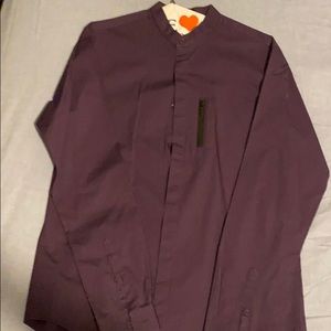 Dark Purple Button Shirt